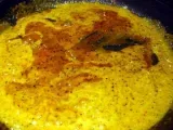 Etape 5 - Lieu jaune, sauce moutarde à la mangue épicée, nouilles à la coriandre