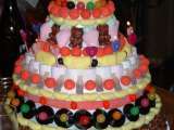 Etape 3 - Construction d'un gâteau de bonbons pour un anniversaire coin-coin !!!