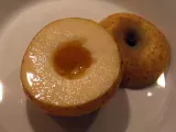 Etape 1 - Pomme rôtie au four avec une crème vanillée rapide