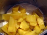 Etape 1 - Crèmes avec mangue et fruits de la passion