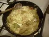 Etape 4 - Excellentissime wok de saumon et poireaux au vin blanc
