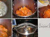 Etape 7 - Potage de potimarron en soupière et ses petits croûtons