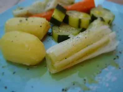 A toute vapeur : légumes à la vinaigrette d'agrumes