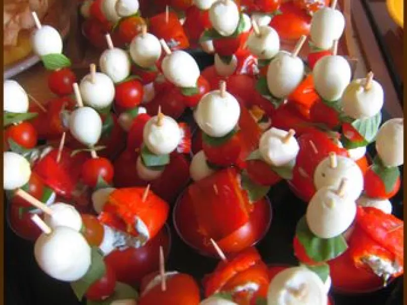 Apéro dinatoire : Brochettes tomates et anti-pastis