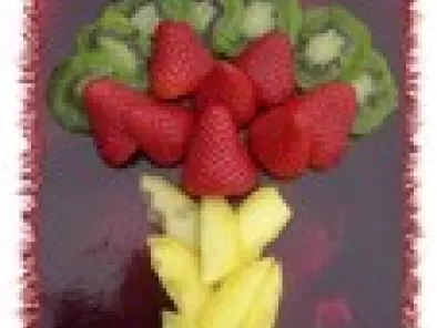 Bavarois fruits exotiques et fruits rouges - photo 2