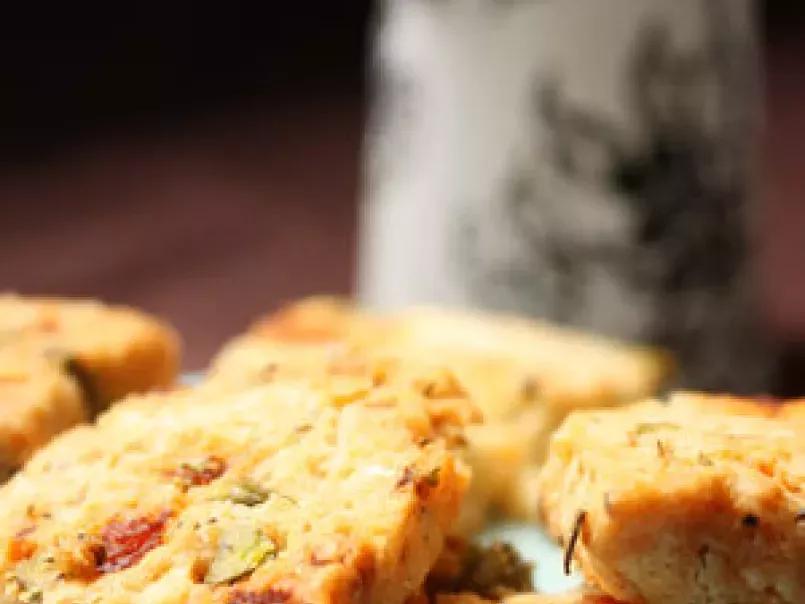 Biscuits apéritifs parmesan, chorizo et pistaches - photo 2