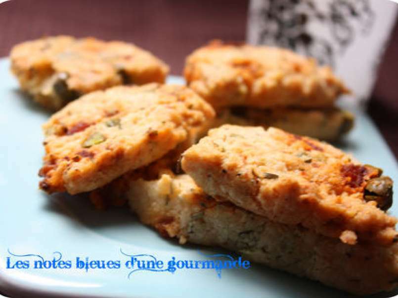 Biscuits apéritifs parmesan, chorizo et pistaches - photo 3