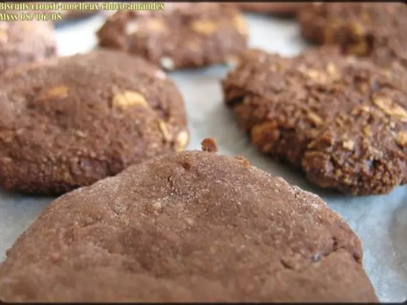 Biscuits crousti-moelleux choco-amandes, sans matière grasse ajoutée - photo 4