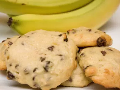 Biscuits éponge aux bananes et brisures de chocolat