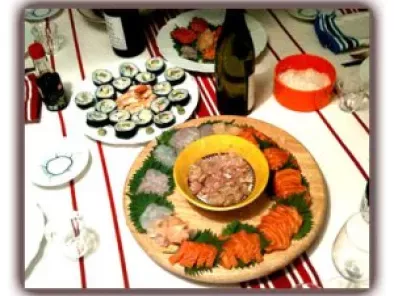 Bouchées de tataki de saumon, de dorade ou de chinchard