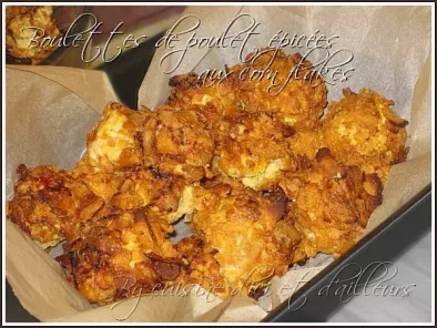 Boulettes de poulet épicées & corn flakes