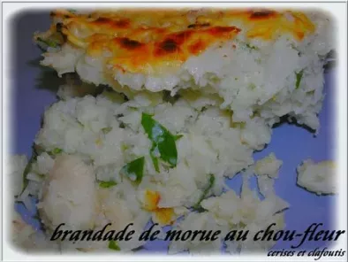 BRANDADE DE MORUE AU CHOU-FLEUR ( recette P-DEMANGEL ) - photo 2