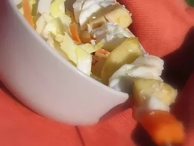 Brochettes d'églefin et sa salade épicée « carottes endives pommes » - photo 2
