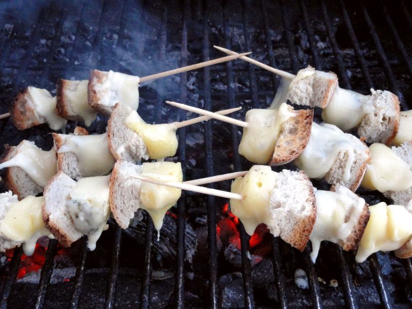 Brochettes Pain-Fromage