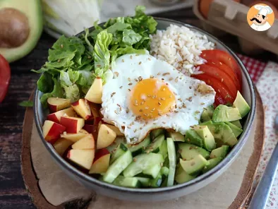 Buddha bowl végétarien - Une belle salade équilibrée et colorée!