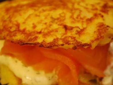 Burger sain et gourmand : râpés de pomme de terre au saumon