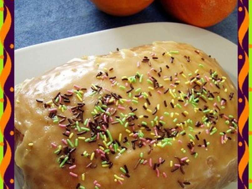Cake à l'orange en machine à pain pour fêter deux anniversaires