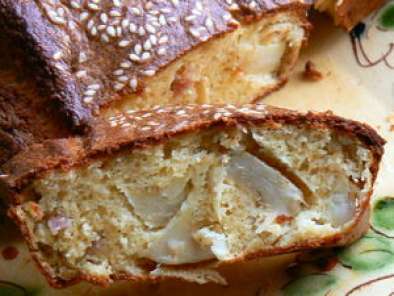 Cake allégé sans gluten artichaut - cerfeuil - sésame