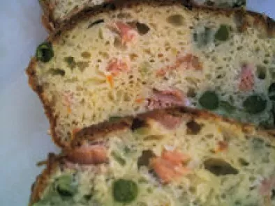 Cake au saumon et petits pois/carottes - photo 2