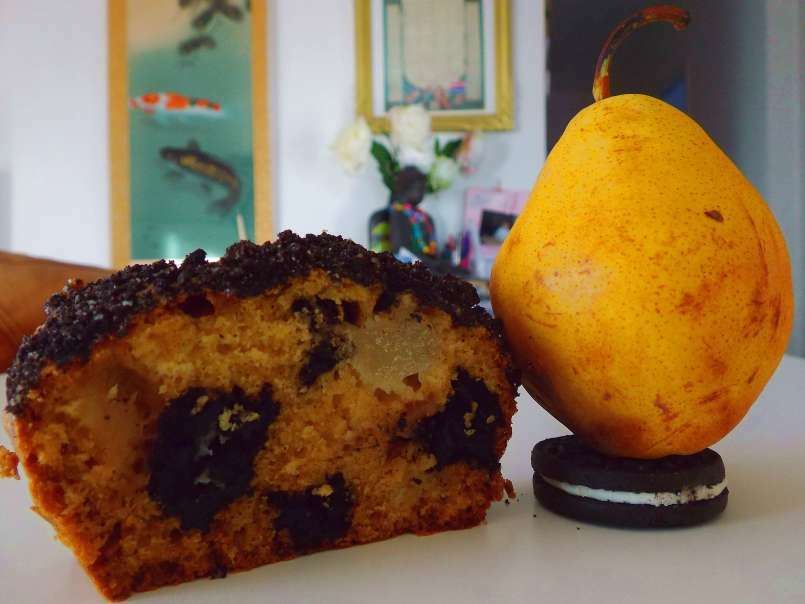 Cake aux poires et biscuits Oreos - photo 2