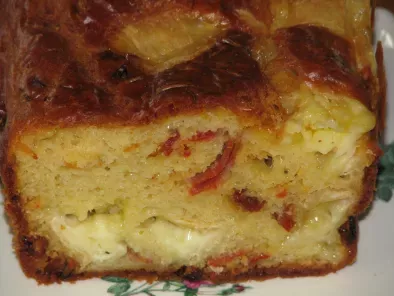 Cake chorizo, cumin, maroilles