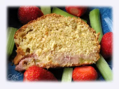 Cake rhubarbe fraise