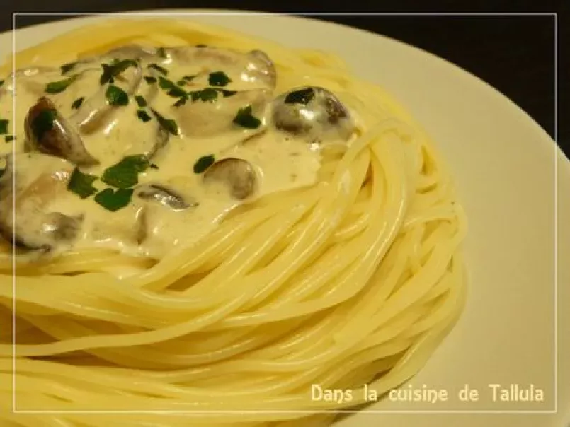 Capellini aux champignons et crème de parmesan (Défi Placard n#12) - photo 5