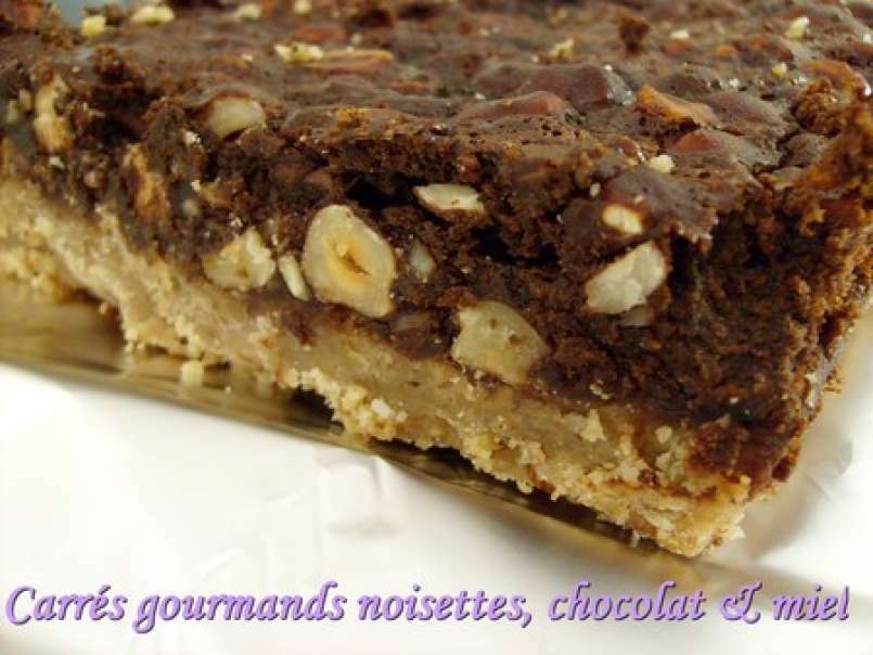 Carrés gourmands noisettes, chocolat & miel - photo 2