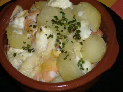Cassolettes de crevettes aux pommes de terre et au fromage - photo 2