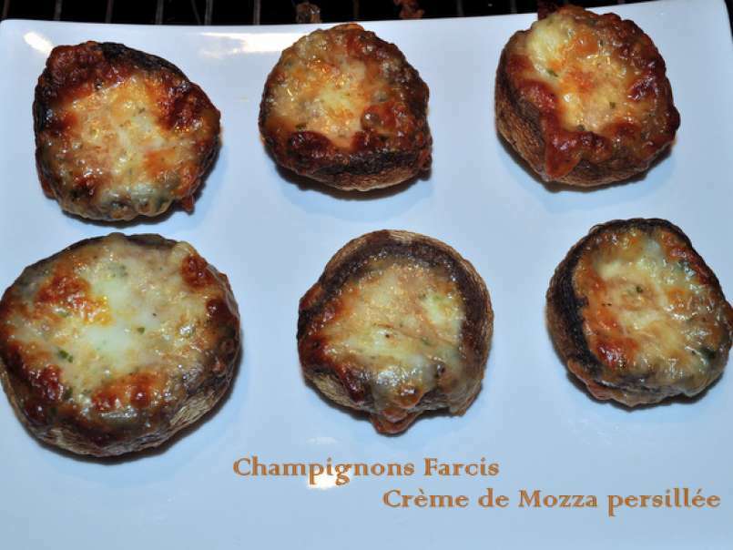 Champignons farcis à la crème de Mozzarella persillée - photo 2
