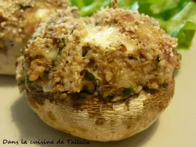 Champignons farcis, raclette et graines de sésame - photo 3