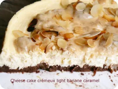 Cheese cake crémeux light banane caramel