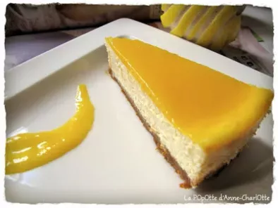 Cheese Cake et COulis de Mangue