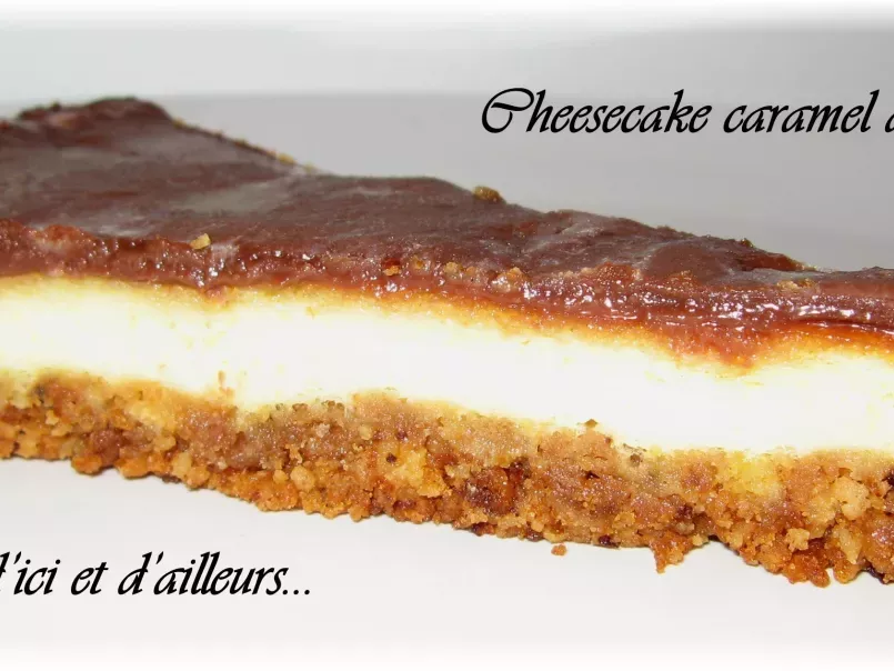 Cheesecake au chocolat au lait et caramel beurre salé - photo 2