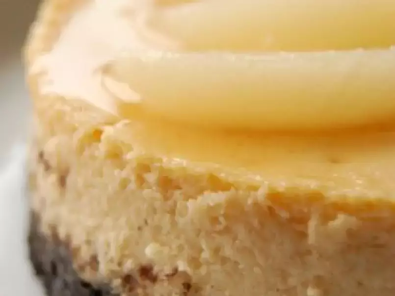 Cheesecake choco-poire-caramel
