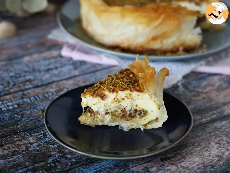 Cheesecake façon baklava à la pistache, croustillant et fondant - photo 2