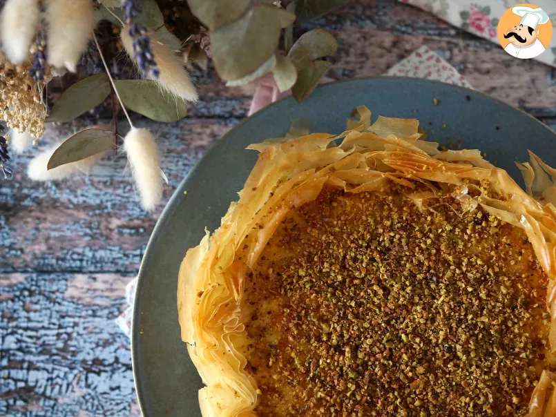 Cheesecake façon baklava à la pistache, croustillant et fondant - photo 4
