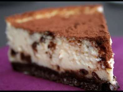 Cheesecake mi-Ange mi-Démon : Garniture légère vanillée sur une croûte croustillante