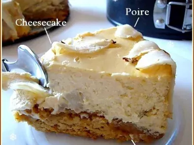 Cheesecake poire et pain d'épice