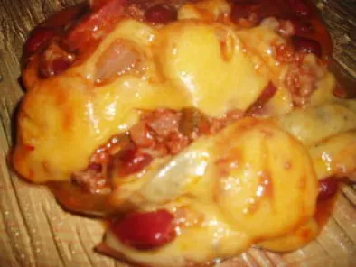 Chili con carne gratiné au cheddar