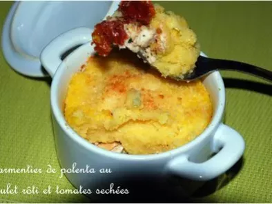 Cocottes- Parmentiers de polenta au poulet rôti et tomates séchées - photo 2