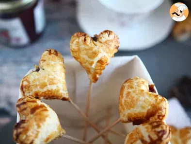 Coeurs feuilletés extra croustillants pie pops à la framboise et chocolat - photo 3
