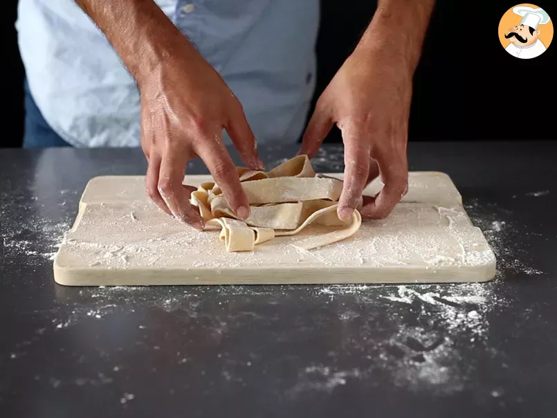 Comment faire des pâtes maison : les pappardelle (tagliatelle larges) - photo 3