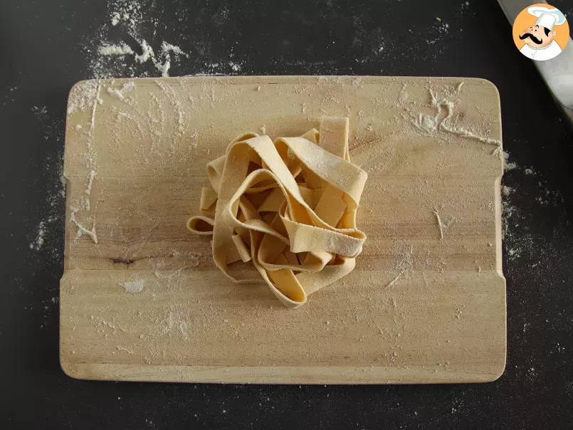 Comment faire des pâtes maison : les pappardelle (tagliatelle larges) - photo 4
