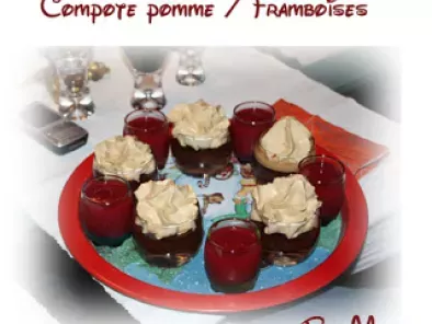 Compote pomme framboise