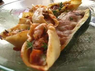 Conchiglie et courgettes farcies et sauce bolognaise à la mijoteuse - photo 2