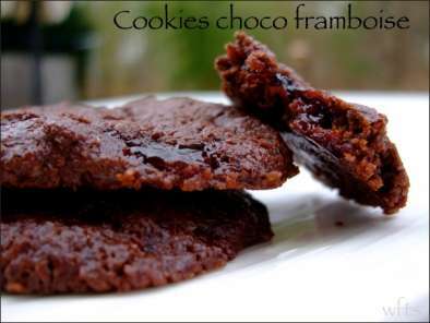 Cookies moelleux choco framboise