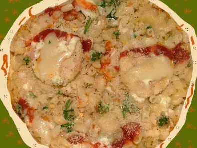 coquillettes mimosa au fromage et persil