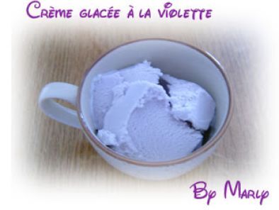 Crème glacée à la violette