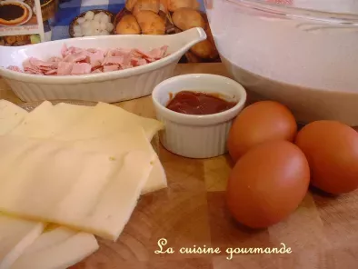 Crêpe farcie raclette/jambon et oeuf à cheval - photo 2